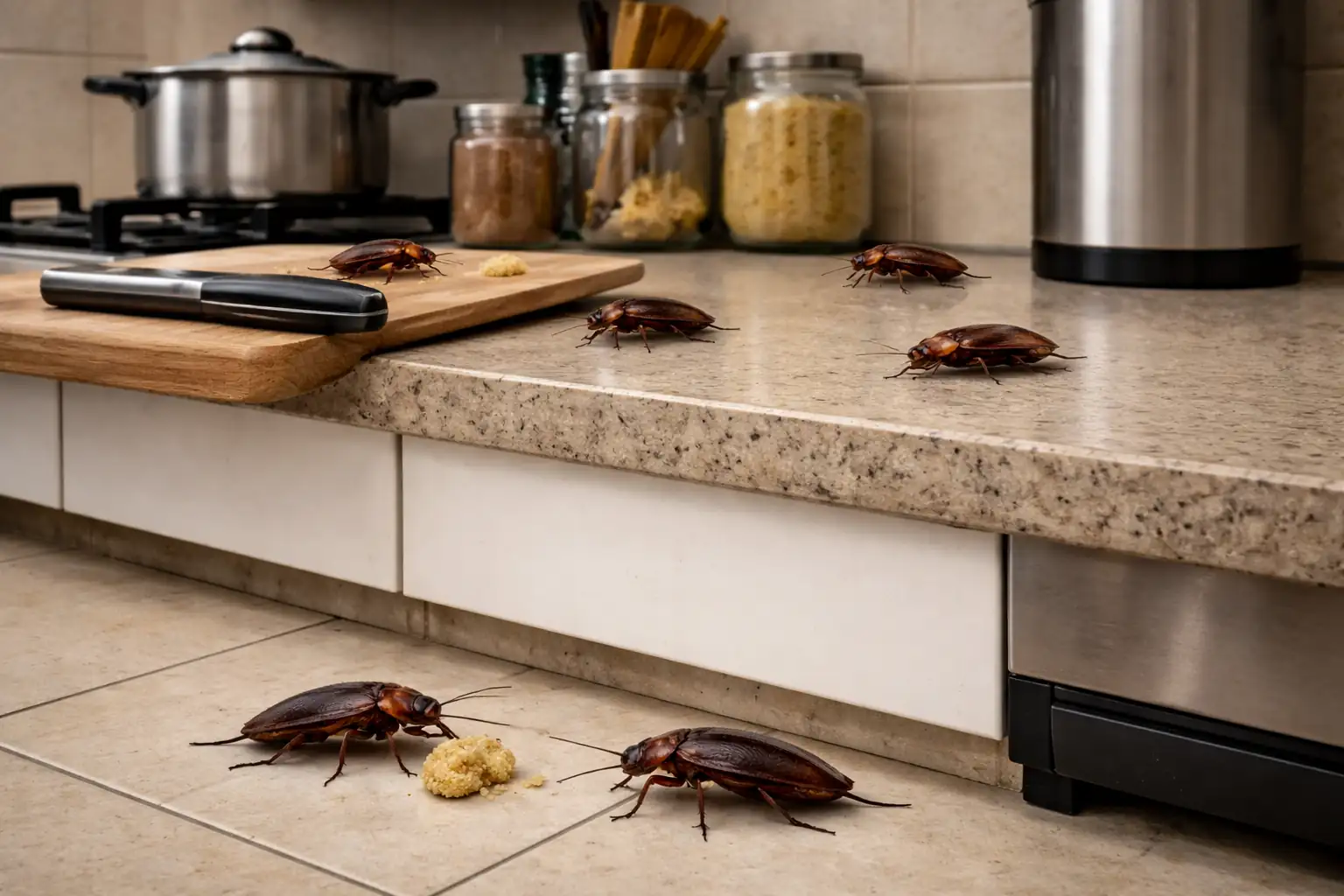 cockroach infestation in Nashville, TN home. Cockroach is a common pest