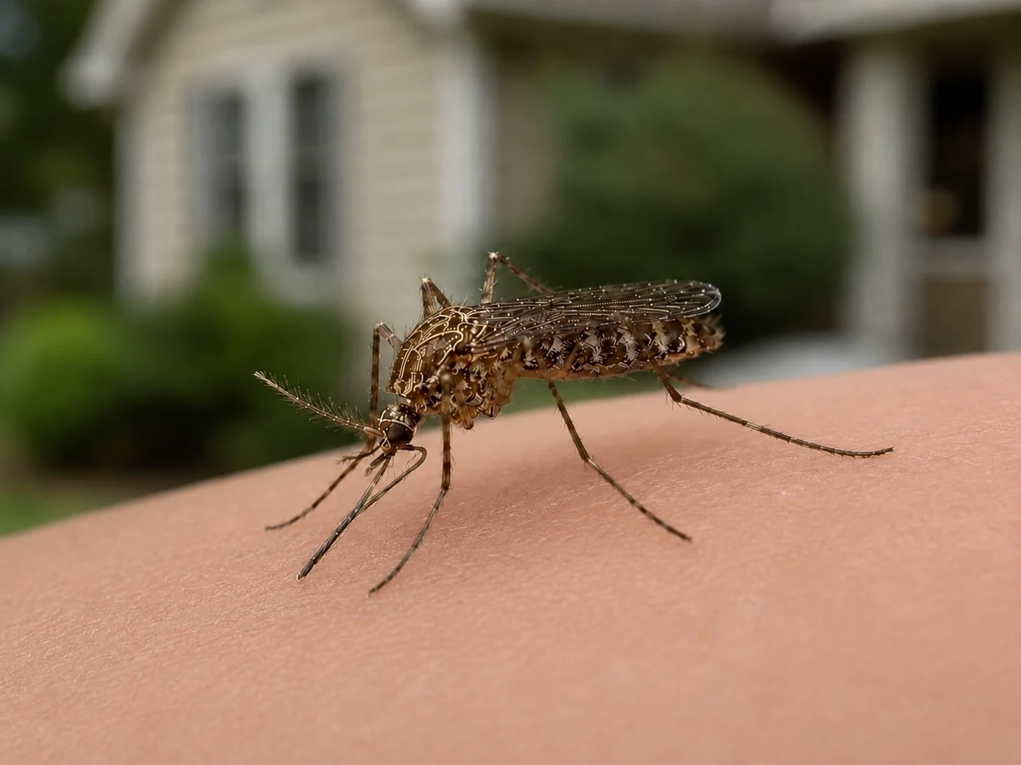 zoomed in image of mosquito in Pennsylvania